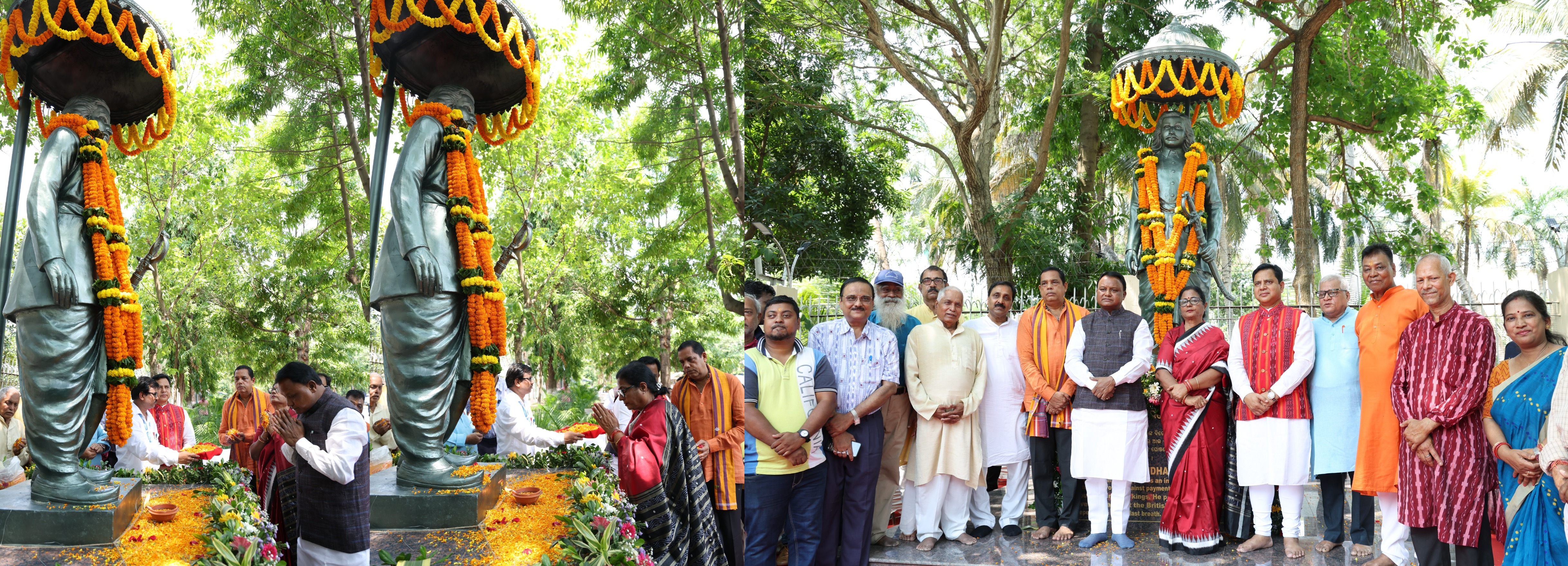 Floral Tribute on the 162nd Birth Anniversary of Dharanidhar Bhuyan